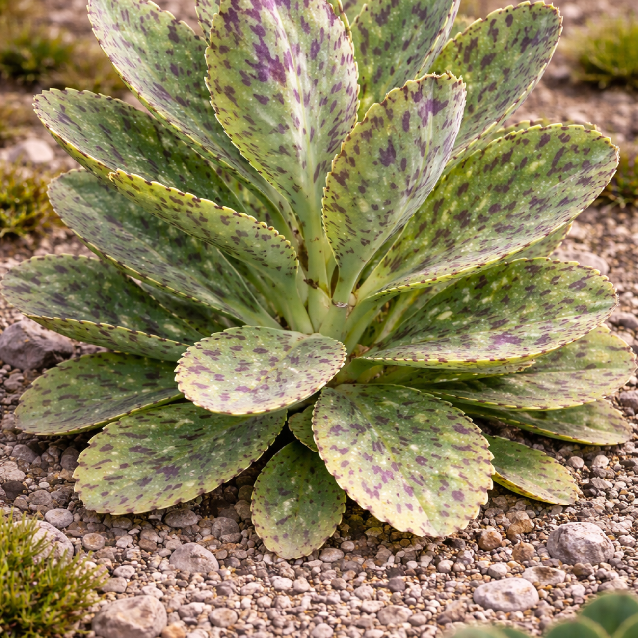 Obrázok Kalanchoe mramorovaná (Kalanchoe marmorata) - výška 15-20 cm, ⌀ 30-35 cm, kont.C5L